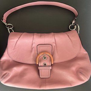 Coach Colette Pink Leather Purse
